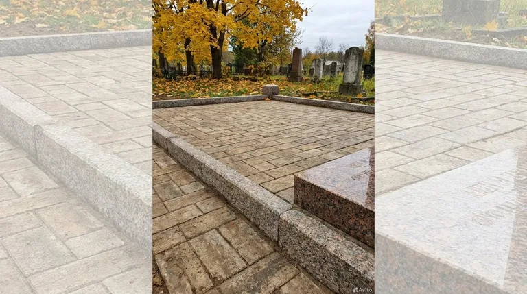Выполненная работа: семейный участок с брусчаткой и оградой, ПМ009 в Ставрополе