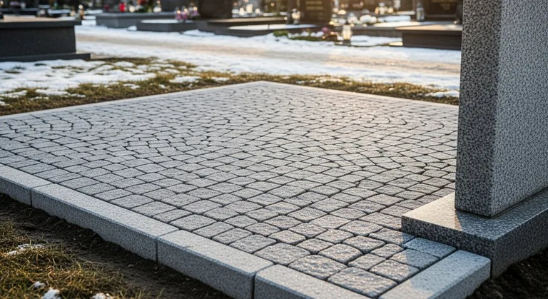 Брусчатка с гранитным цоколем по периметру, образец ПМ013 в Ставрополе