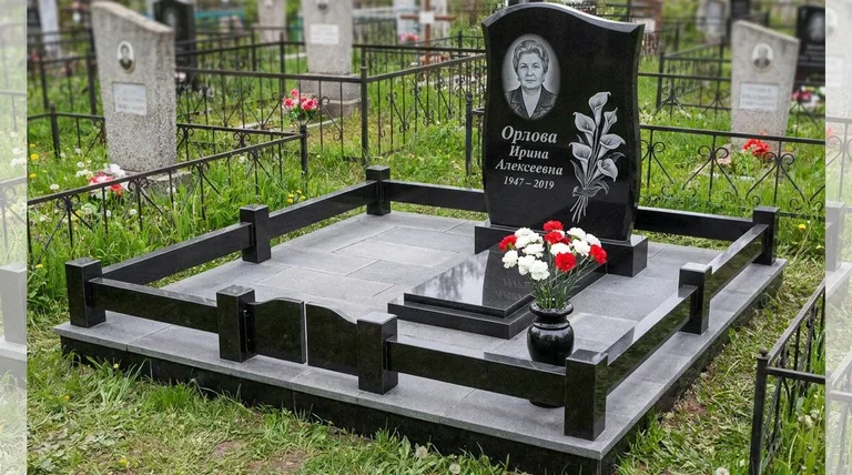 Памятник с гравировкой калл — выполненная работа «Орлова» в Ставрополе