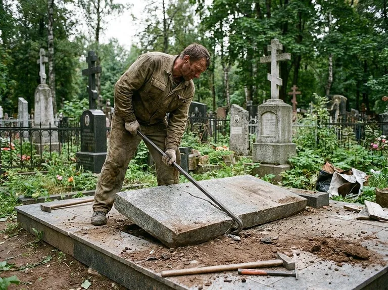 Демонтаж гранитной плитки и мощения участка в Ставрополе