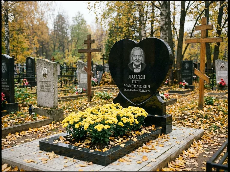Керамический портрет пожилой женщины в Ставрополе