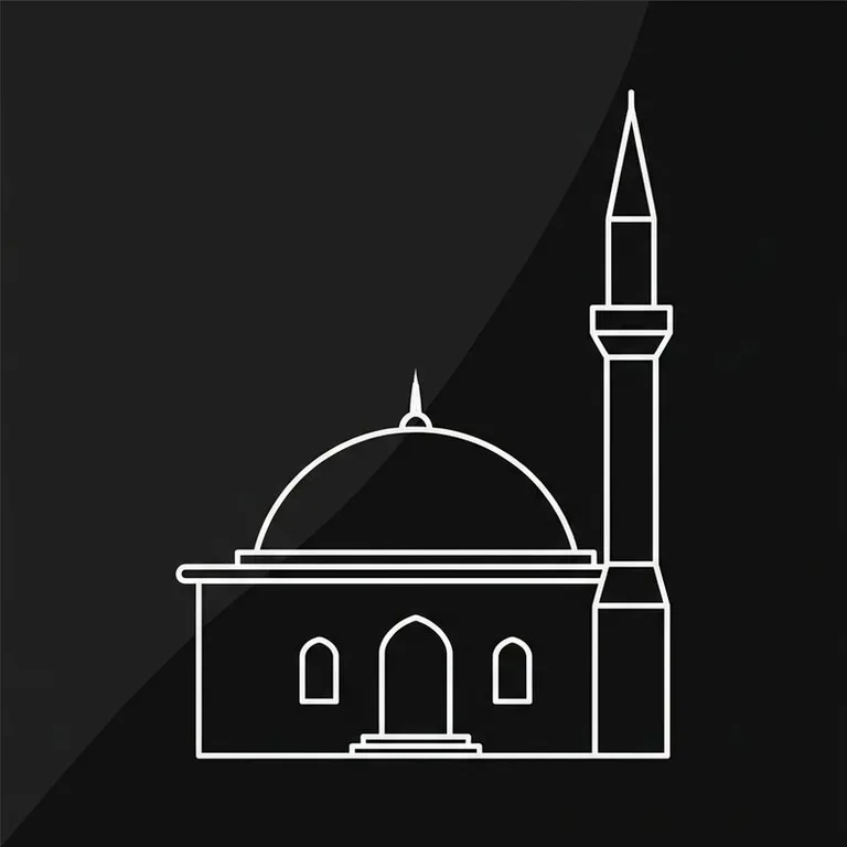 Эскиз: Одноминаретная — скромный силуэт сельской мечети в Ставрополе