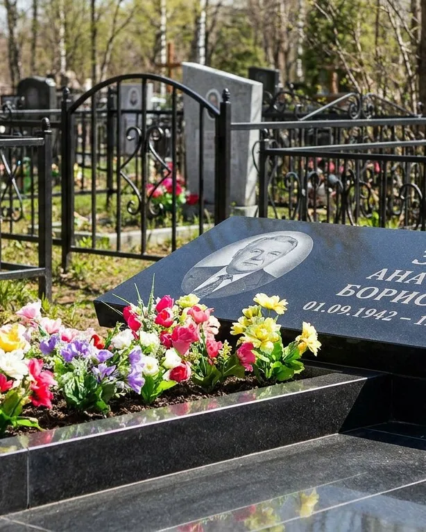 Премиум памятник под ключ с мощением и оградой в Ставрополе