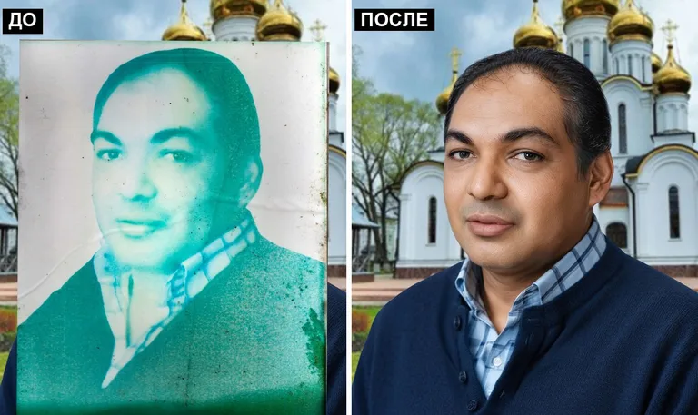 Ретушь фото на памятник — цветокоррекция и колоризация: до и после в Ставрополе