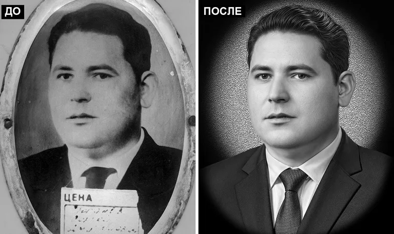 Ретушь фото на памятник — реставрация фотографии: до и после в Ставрополе