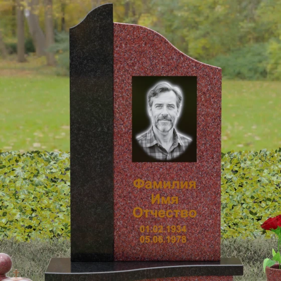 Светский комбинированный памятник во Владивостоке, гранит Лезниковский