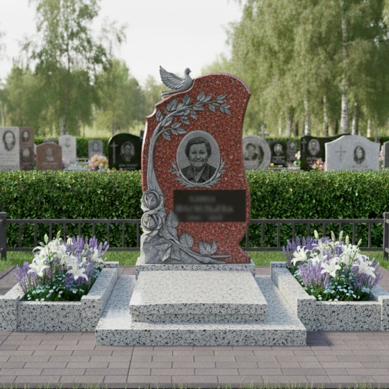 Элитный гранитный памятник — в Ярославле, гранит Лезниковский