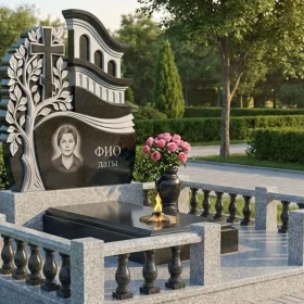 Элитный гранитный православный памятник - ПН438