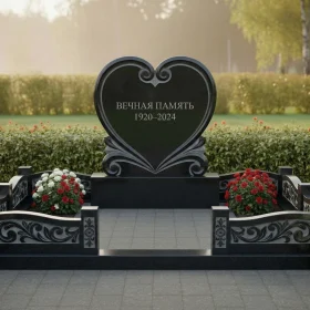 Светский вертикальный памятник из гранита - ПН523