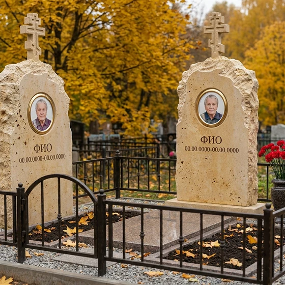 Известняковый памятник строгого силуэта